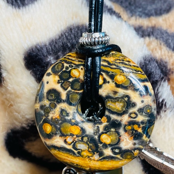 Leopard Skin Jasper Healing Necklace - Picture 5 of 5